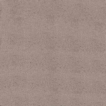 Dove grey vegan nabuk texture displays a consistent matte finish, resembling granulated stone, with subtle tonal shifts and product text.