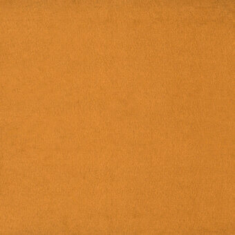 Mustard yellow fabric swatch displaying a dense, short-fiber texture with a slightly rough, velvety surface and even lighting.