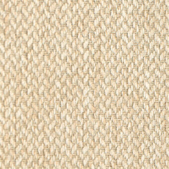 Creamy beige woven fabric texture displays a dense, consistent pattern with subtle shade variations and a matte finish.
