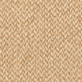Woven fabric sample, beige and off-white speckled texture, tight grid weave, “bontempi gourmet tego005 – cashew” label visible.