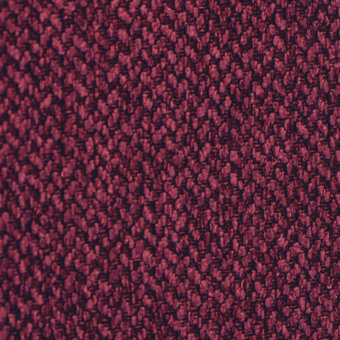 Sour cherry fabric texture with a nubby weave, displaying tonal variations from burgundy to pinkish-red; Bontempi Gourmet Tego009 sample.