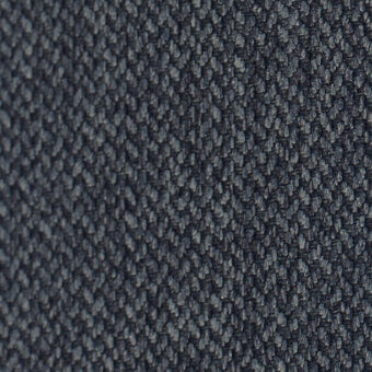 Dark gray woven fabric texture with a granular surface, displaying subtle tonal variations and visible yarn knots; “bontempi tego024 – caviar” label.