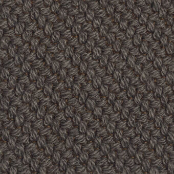 Woven fabric texture, muted grey with heathered tones, looped and knotted structure, matte finish, kvadrat coda tkc07 sample.