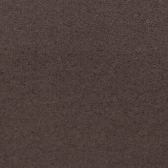 Dark chocolate fabric swatch displaying a dense, woven texture with a subtle grain and consistent, diffused color tone throughout the material.