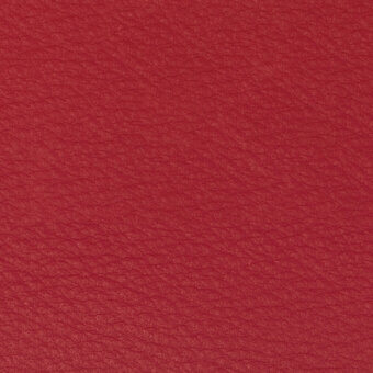 Red nappa leather texture with a pebbled grain and matte finish, displaying tonal variations and a soft, pliable appearance.
