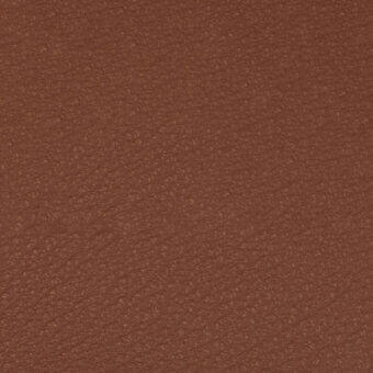 Nappa leather texture in burnt clay color with a granular, pebbled finish and subtle tonal variations, showcasing natural grain.