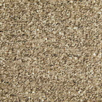 Beige fabric sample displaying a granular, nubby texture with brown flecks; label reads “borzalino > fabric (d) > geranio > geranio 2130 –”.