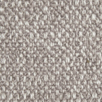 Heathered gray woven fabric texture, speckled with off-white threads, displaying a tight bouclé weave and subtle nubby surface; textile sample.