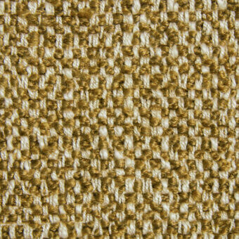 Woven fabric texture, golden-yellow and off-white tweed, dense irregular pattern with visible knots, Borzalino Fiesole G248 label.