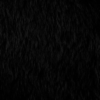 Black textile fabric swatch with dense, uniform pile and interwoven fibers, exhibiting a textured, non-directional surface pattern.