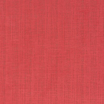 Red woven fabric sample with textured surface, displaying a matte finish and subtle vertical-horizontal thread pattern; “borzalino” label visible.