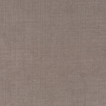 Textile sample, grayish-brown woven fabric, dense irregular weave with matte finish and printed product code “pastel poetry ch2890 – 021”.