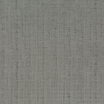 Borzalino fabric sample, gray-green linen texture, dense weave with vertical and horizontal lines, matte finish, labeled “pastel poetry ch2890-033”.