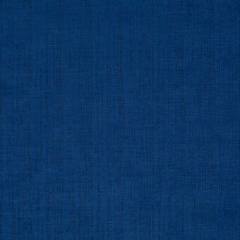 Blue woven fabric sample with linen texture, displaying granular detail and yarn variations; text reads “borzalino fabric ch2890-053”.