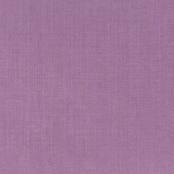 Lavender woven fabric sample with a matte finish, displaying a granular texture and vertical lines; label reads “borzalino pastel poetry ch2890-084”.
