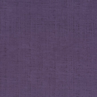 Purple linen fabric sample with mottled texture, woven construction, and matte finish; product code “pastel poetry ch2890 – 087” visible.