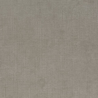 Woven fabric sample in muted gray with a fine, irregular texture; textile identification reads “borzalino pastel poetry ch2890 – 095”.