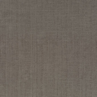 Borzalino fabric sample, gray-brown linen texture, dense weave with mottled pattern and matte finish, labeled “pastel poetry ch2890 – 098”.