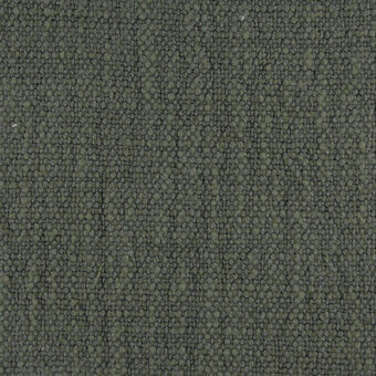 Olive-green fabric sample displaying a granular texture, speckled surface, and visible “borzalino suvereto g307” label detail.