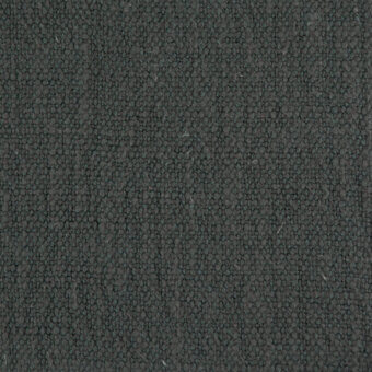 Dark gray woven fabric texture, dense pile with nubby fibers, matte finish; Borzalino Suvereto G307 textile sample closeup.