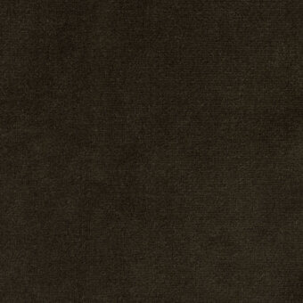 Augusta velvet fabric sample in muted brown, displaying a dense, granular weave and matte finish with subtle texture variation.