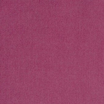 Magenta velvet fabric swatch displaying a dense pile texture, with “borzalino augusta velvet – 26” text visible, under even lighting.
