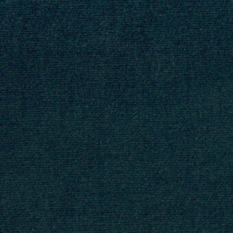 Teal velvet fabric sample displaying a short-pile, woven texture and tonal variations; “Augusta Velvet – 42” printed at the bottom.