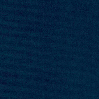 Borzalino Augusta Velvet – 43, dark teal-blue fabric with a dense, short pile and subtle horizontal ribbing, matte finish.