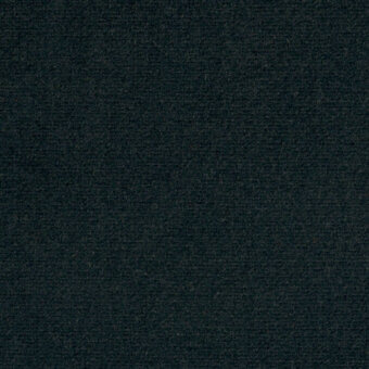 Dark teal Borzalino Augusta Velvet fabric, 48” wide, features a dense short pile and subtle vertical ribbed weave texture.
