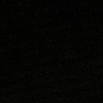 Black Augusta Velvet textile sample with a fine granular texture, displaying a matte finish and tight weave; Borzalino fabric detail.