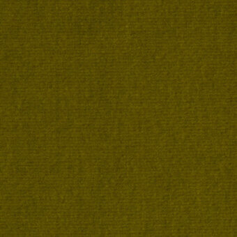 Olive-green Augusta Velvet fabric sample displays a linear weave texture with a matte finish, part of the borzalino collection.