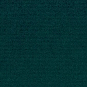 Teal velvet fabric swatch displaying a dense, short pile texture and saturated color; identified as Augusta Velvet – 73 by borzalino.