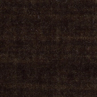Dark brown velvet fabric texture with a dense, nubby pile and subtle sheen, displaying visible fibers and a brushed surface.