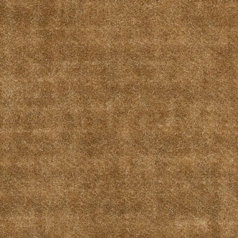 Velvet fabric sample, earthy brown, short pile with granular texture and matte finish, suitable for upholstery applications.