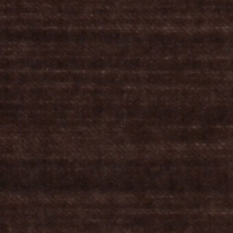 Dark brown boss velvet fabric (7050) by Borzalino, showing a dense, short pile and subtle horizontal weave striations with a matte finish.