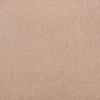 Beige fabric sample with speckled texture, featuring flecks of yellow, orange, and brown in a tight, matte weave; labeled “fleck eco k5260”.