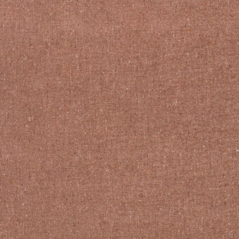 Brown flecked fabric texture with beige and red specks, displaying a consistent woven pattern and matte finish; Borzalino "fleck eco k5260" sample.