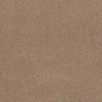 Beige woven fabric texture displaying a uniform, dense weave with subtle light and dark brown color variations and a matte finish.