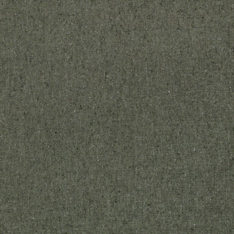 Borzalino fabric sample, muted olive green, dense speckled weave with fleck eco texture and visible product label K5260.