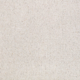 Borzalino fabric sample, creamy off-white with beige flecks, dense woven texture, matte finish, fleck eco k5260 designation.