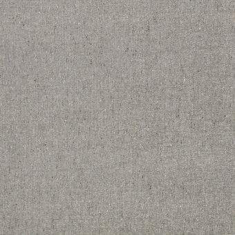 Fleck Eco K5260 fabric sample, muted gray woven texture, subtle speckled pattern, matte finish, dense uniform weave, Borzalino brand.