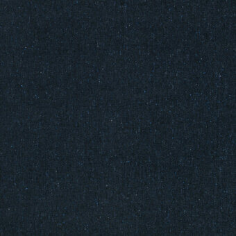 Dark blue flecked fabric with a matte finish, dense woven texture, and subtle granular appearance; Borzalino "fleck eco k5260" textile.