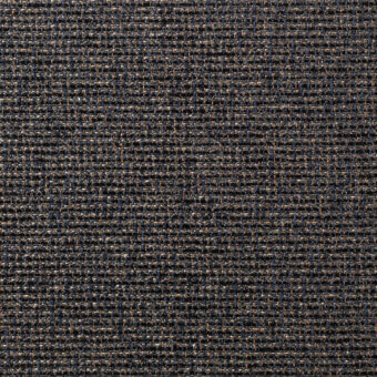 Charcoal gray woven fabric with gold flecks displays a diagonal twill pattern and textured surface; digital overlay reads “borzalino agora 71384 – 003”.