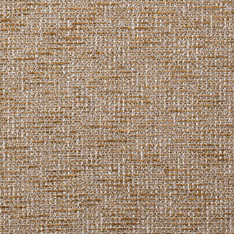 Borzalino fabric sample, gold and off-white woven texture, irregular granular pattern with subtle twill direction.