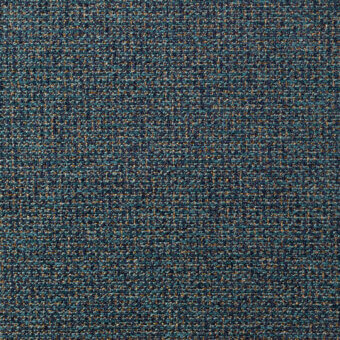 Teal woven fabric texture with gold flecks, displaying a granular surface and horizontal directional weave, matte finish.