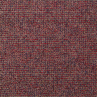 Red, navy, and gold woven fabric texture with a dense, granular pattern and subtle horizontal stripe variations.