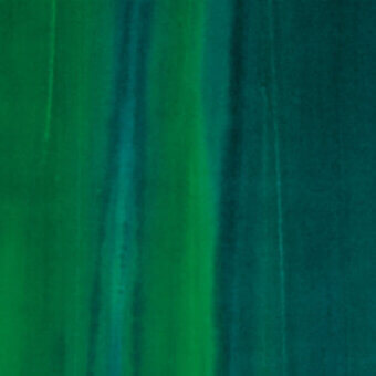 Velvet fabric swatch, green to teal gradient, dense pile texture with vertical weave lines, diffused lighting, color code 71253-004.