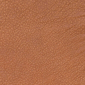 Brown leather texture with a fine grain pattern and matte finish, displaying intersecting lines and a subtle granular surface.
