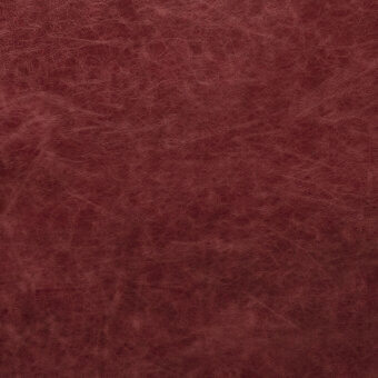 Distressed leather texture in rosso red displays irregular lines, tonal variations, and granular mottling creating depth and a weathered appearance.