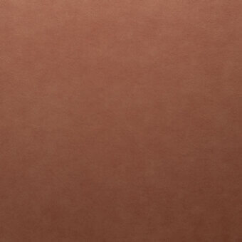 Warm brown leather texture with a subtle mottled grain and velvety finish, displaying a consistent vanilla and sienna tone throughout the composition.